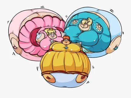 Princess Blimps - Peach And Daisy Inflation , Free Transpare