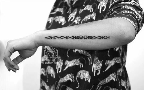 The runes from Sirius Black's wand as a tattoo. Awesome. Run