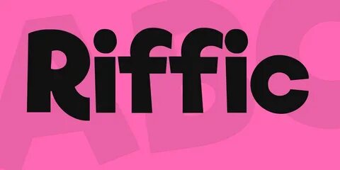 Download free Riffic font, free Riffic.ttf Regular font for 