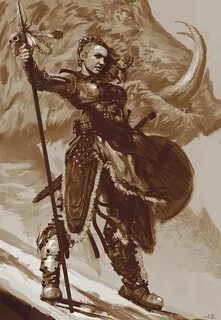 Shield Maiden Character portraits, Concept art characters, W