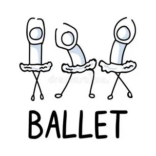 Stick ballet stock illustration. Illustration of surface - 2