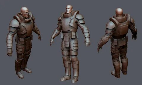 ArtStation - Sci-fi marine armor