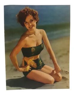 Vintage - Color Print on Paper - "Polly Bergen" - Circa 1937