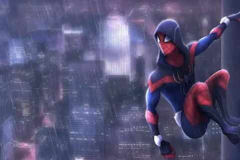 2560x1700 Spiderman In Rain Art Chromebook Pixel HD 4k Wallp