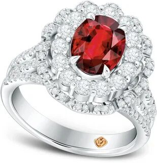 Ladies Ring Ruby - Engagement Ring Full Size PNG Download Se