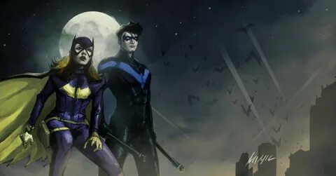 Fan art Nightwing and Batgirl by Miguel Blanco - Imgur