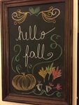 Hello fall chalkboard Fall chalkboard art, Fall chalkboard, 