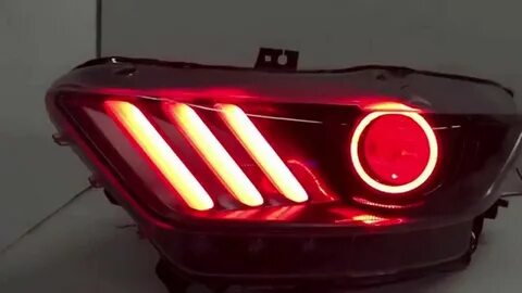 2015 Ford Mustang Custom Headlights Color Changing LEDs, Dem