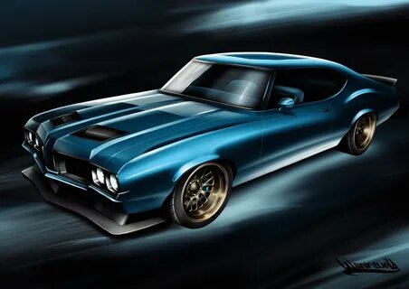 ANDREAS WENNEVOLD - Oldsmobile Cutlass ProTouring Rendering