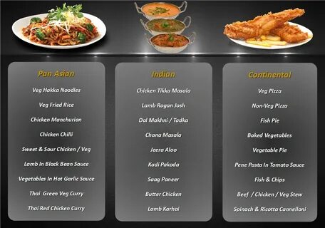 Menu - Hot Plate Buffet