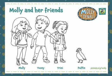 Molly of Denali בטוויטר: "Color in Molly and her friends! Yo