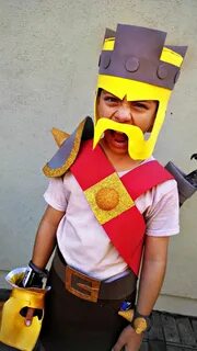 Clash of Clans Barbarian King costume Clash royale, Clash ro
