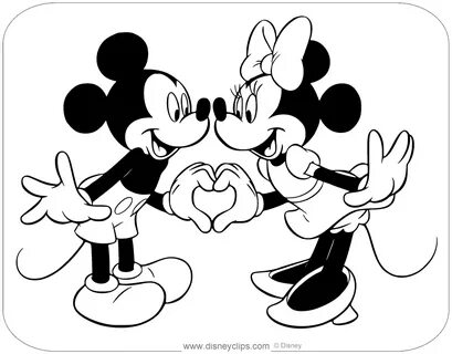 Disney Valentine's Day Coloring Pages (2) Disneyclips.com