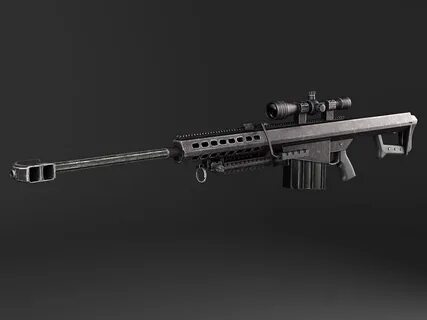 Barrett M82A1 Sniper Rifle - 3D Model by SQUIR