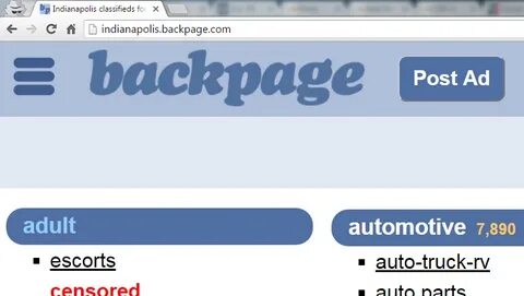 Online classified website Backpage.com takes down adult sect