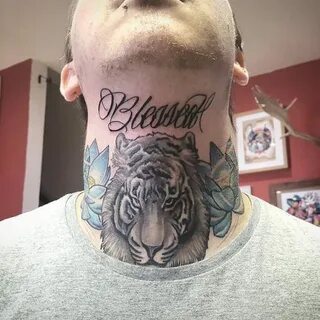 Neck Blessed Tattoos For Men - Best Tattoo Ideas