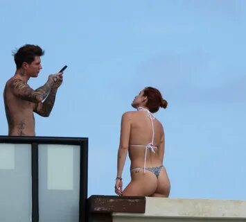Bella Thorne - In a bikini at a hotel pool in Tulum GotCeleb