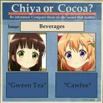 Cawfee or gween tea Anime Amino