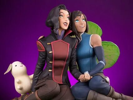 The Legend of Korra Korra & Asami in the Spirit World Statue