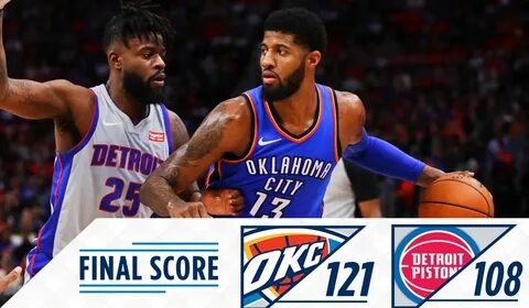 1/27 - POSTGAME Oklahoma City Thunder (121) - (106) Detroit 