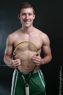 Fit Young Men: Model Harry Edwards - Tennis Player - Toned P