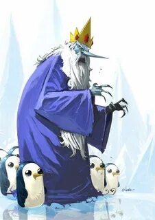 Adventure Time- Ice King and the penguins; this edgy style f