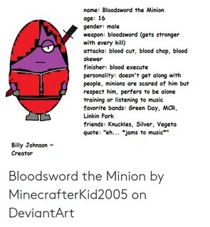 🐣 25+ Best Memes About Bloodedge the Minion Bloodedge the Mi