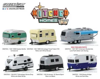GREENLIGHT HITCHED HOMES SERIES 1 1964 WINNEBAGO 216 TRAVEL 
