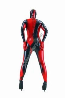 CCFireGlow6 Fire Glow latex catsuit with condom Latexcrazy F