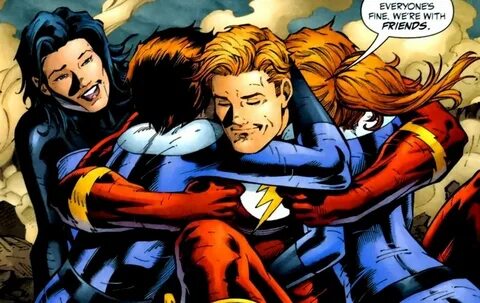 The Flash and his family Linda park, Wally west, Superhero c