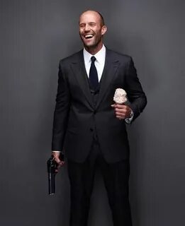 Jason Statham effortlessly tackling his hit-list while eatin