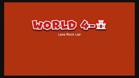 Super Mario 3D World 4-Castle Lava Rock Lair 100% All 3 Star