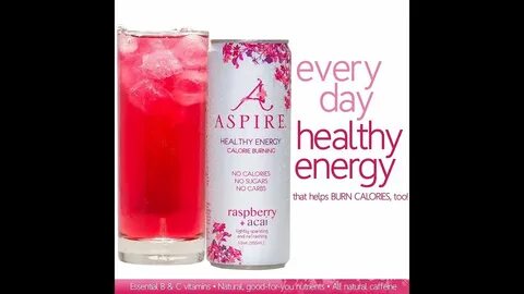 Aspire Healthy Energy Drink Raspberry + Acai Review - YouTub