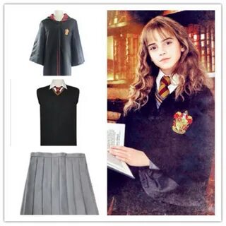 DropShipping XXL Gryffindor Hermione Granger Uniform Set Cos