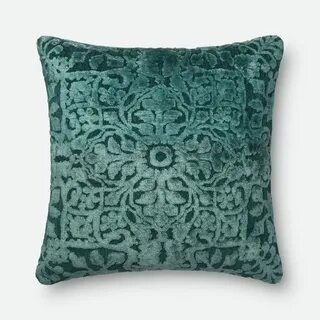 Aruba Green Textured Throw Pillow RC Willey Throw pillows, C