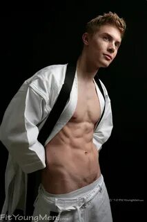 Fit Young Men: Model Phil Shaw - Karate - Karate pro Phil is