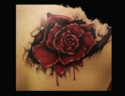 More bleeding roses Rose drawing tattoo, Small rose tattoo, 