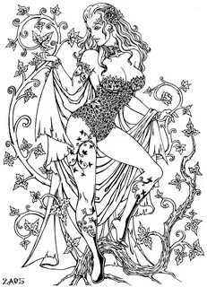 Anime Poison Ivy Coloring Pages : Painting tutorial anime dr