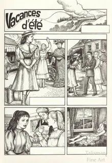 Lynn Paula Russell , Original Pages from the adult illustrat