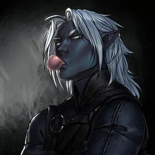 CM: Bhindrin Dark elf, Drow male, Fantasy character design