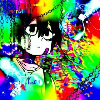 hoonie Anime wall art, Anime wallpaper, Glitchcore wallpaper