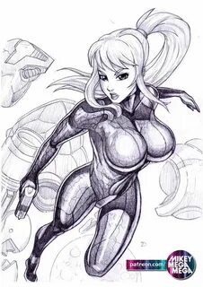 More Reiq! Samus Aran by MikeyMegaMega Human figure drawing,