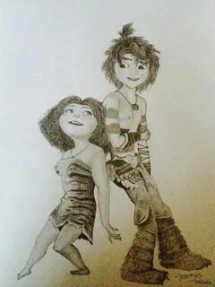 the Croods by Aestibus on deviantART Dreamworks art, Cute pi