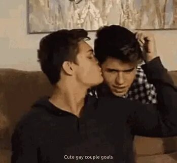 Cute Gay Couple Goals GIF - Cute Gay Couple Goals Kiss - Dis