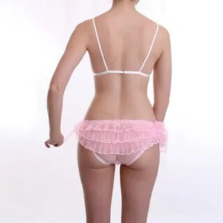 Pink ruffled knickers pink sheer panties knicker panty Etsy