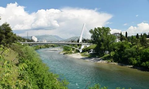 2 The Millennium Bridge in the city center of Podgorica, Montenegro 02.jpg....