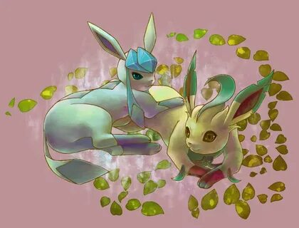 Glaceon & Leafeon by kic_hz Eevee Know Your Meme