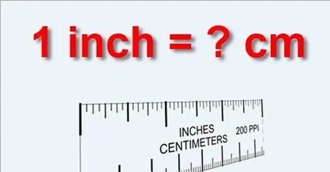 How many inches is 1 inch?