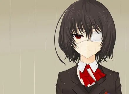 another, Black, Hair, Eyepatch, Misaki, Mei, Red, Eyes, Seif