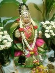 Pin by nataraj on VARALAKSHMI PUJA DECORATION Goddess decor,